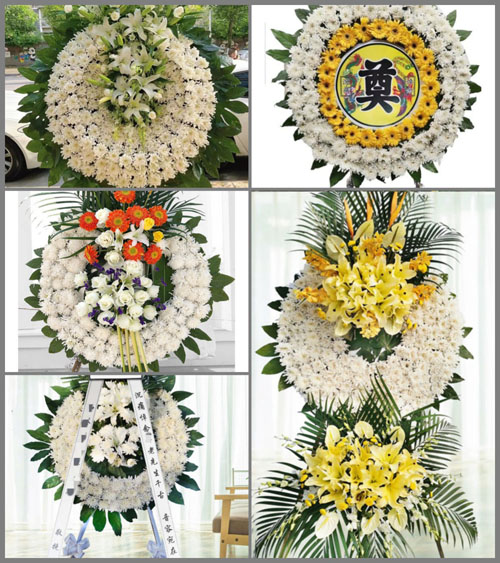 山东青岛平度市白沙河街道花圈速递