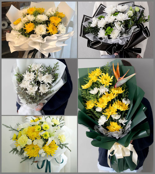 山东青岛平度市白沙河街道白事花束代送
